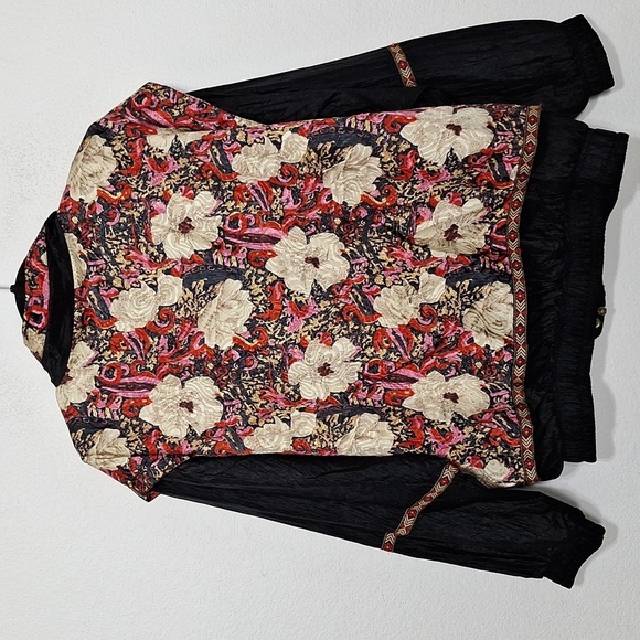 Vintage South Harbour Retro Floral Indie Sleaze Baroque Windbreaker Jacket *M/P - Picture 9 of 13
